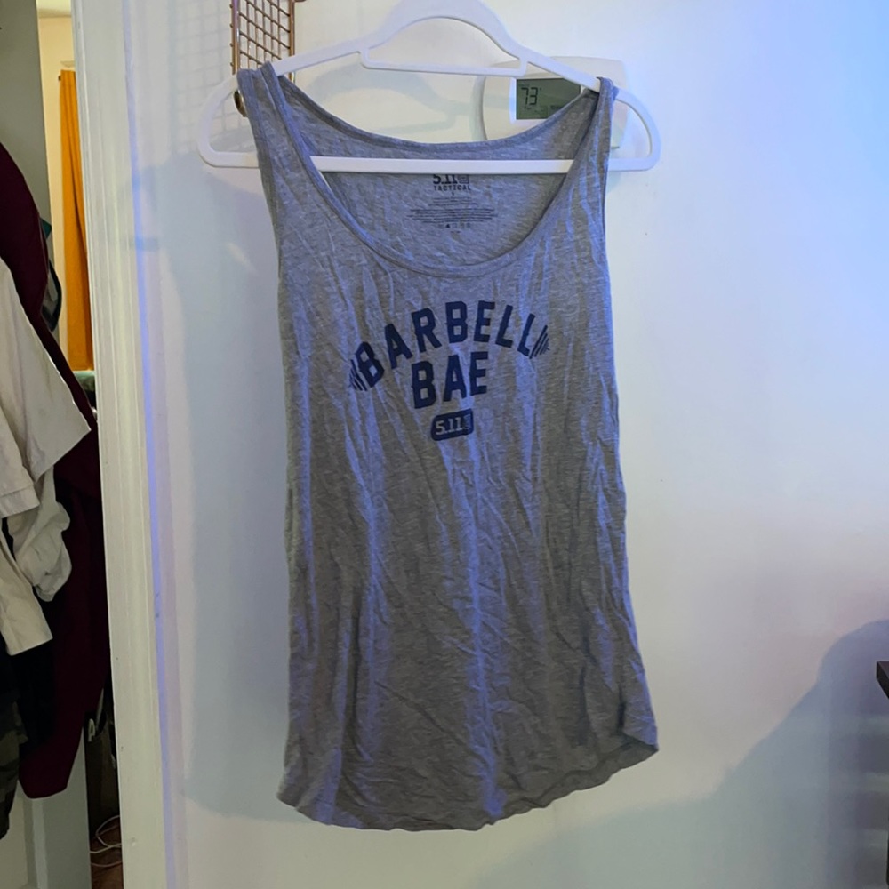 Grey 5.11 Barbell Bae Tank Top